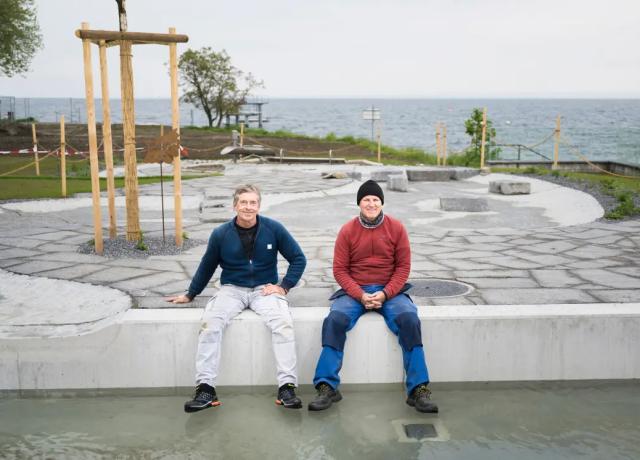 BADESPASS : Mehr Platz, warm duschen und ein Naturbad für Kinder: So sieht das umgebaute Seebad in Horn aus