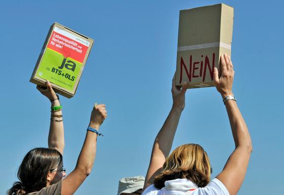 55 Prozent haben sich 2012 an der Urne für die Bodensee-Thurtal-Strasse ausgesprochen. (Bild: Reto Martin)