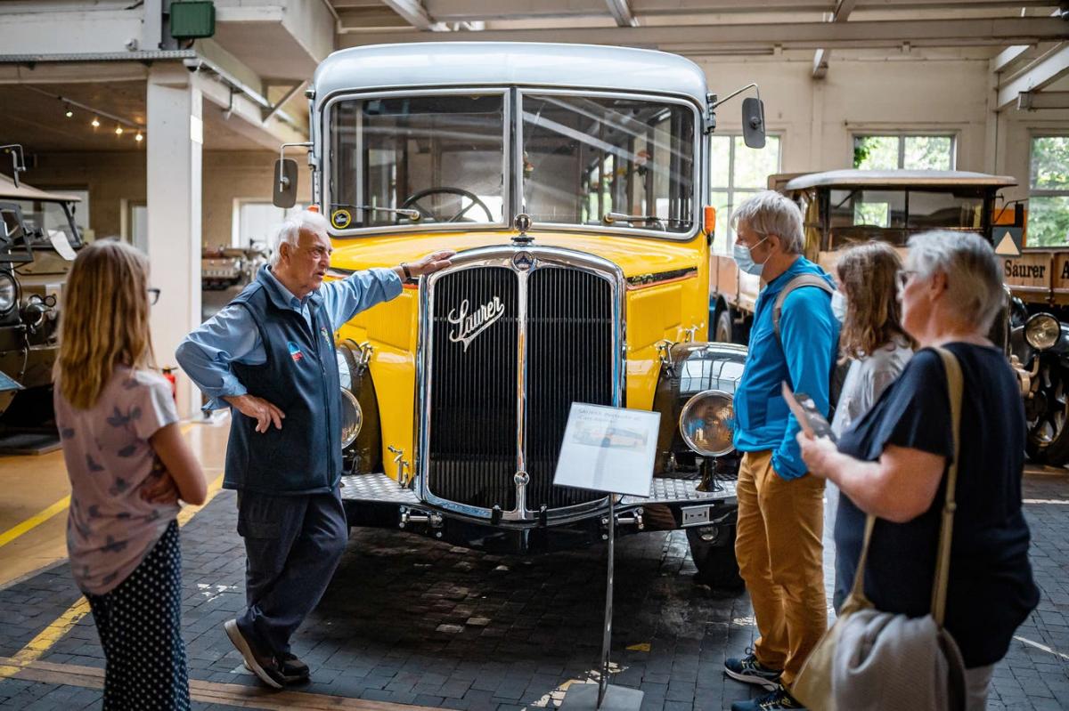 Im Arboner Saurer-Museum sind rund 20 historische Fahrzeuge ausgestellt.
