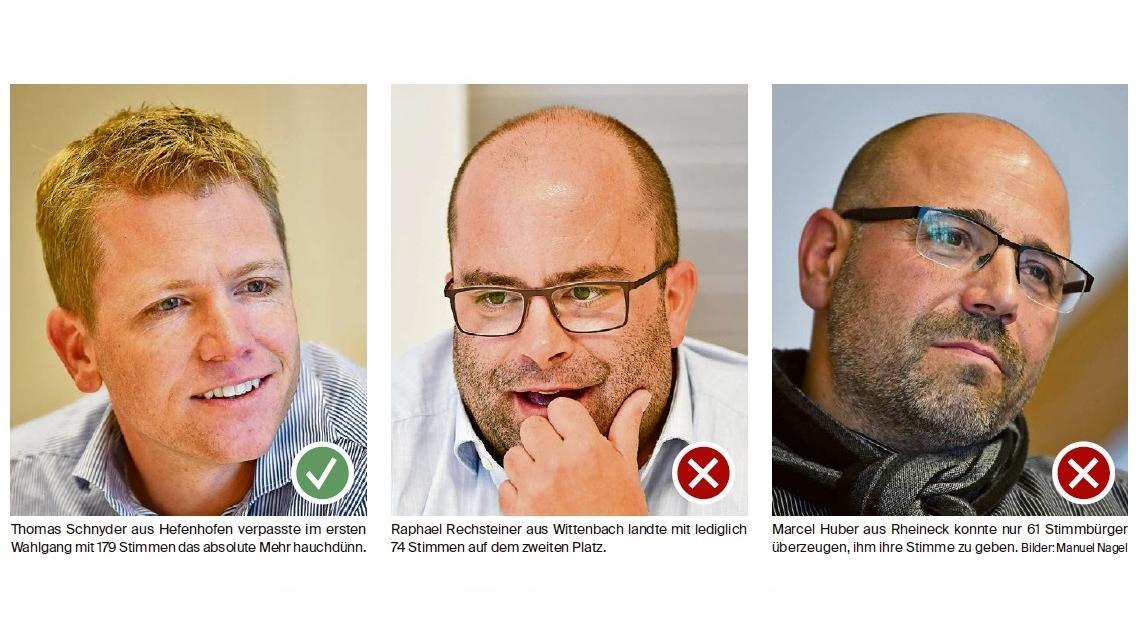 Von drei Kandidaten bleibt nur noch einer. (Bild: Thurgauer Zeitung)