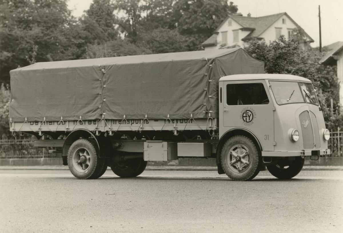 Ein Saurer-Militärfahrzeug aus dem Zweiten Weltkrieg.